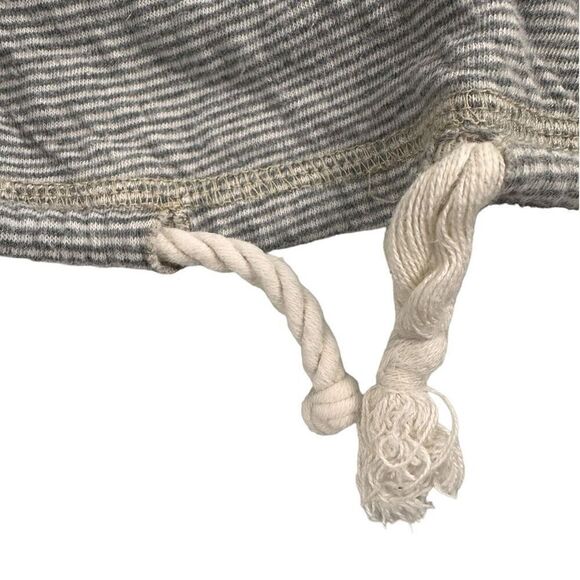 Fresh Produce Boat Neck Long Sleeve Fleece Sweatshirt Size XL XXL Gray White Str - Picture 5 of 7